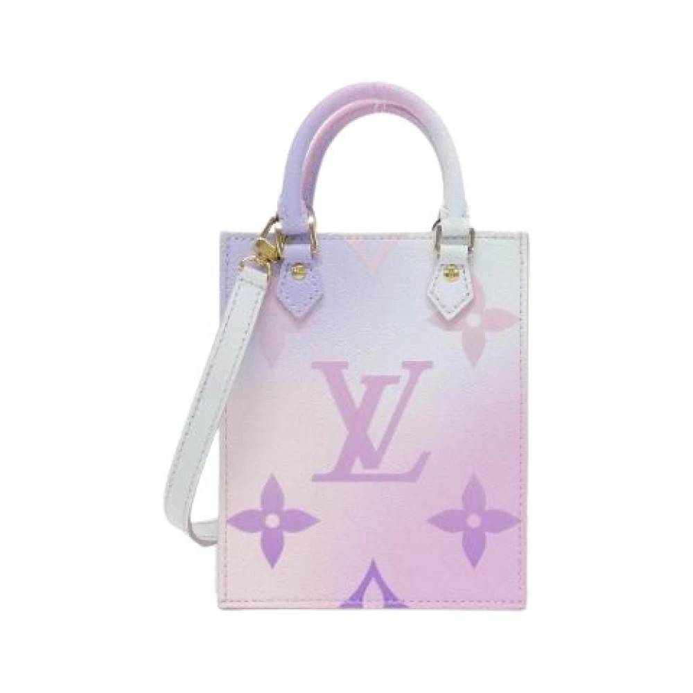 Louis Vuitton Vintage Pre-owned Petit Sac Plat Monogram Taske Limited - Vintage - Dame - Lyserød - ONE SIZE - Uld