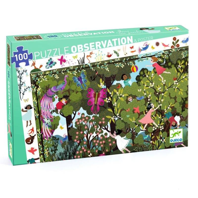 Pussel 100 bitar, garden play time