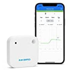 Inkbird IBS-TH2 Bluetooth Termometer Hygrometer, Temperatur Fuktighet sensor, Dataloggning, vattentät och köldbeständig, för växthus, terrarium