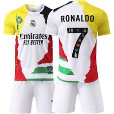 25-26 Real Madrid Fodboldtrøje til Børn Ronaldo #7 Sportstøj Fodbolduniformer Med Strømper