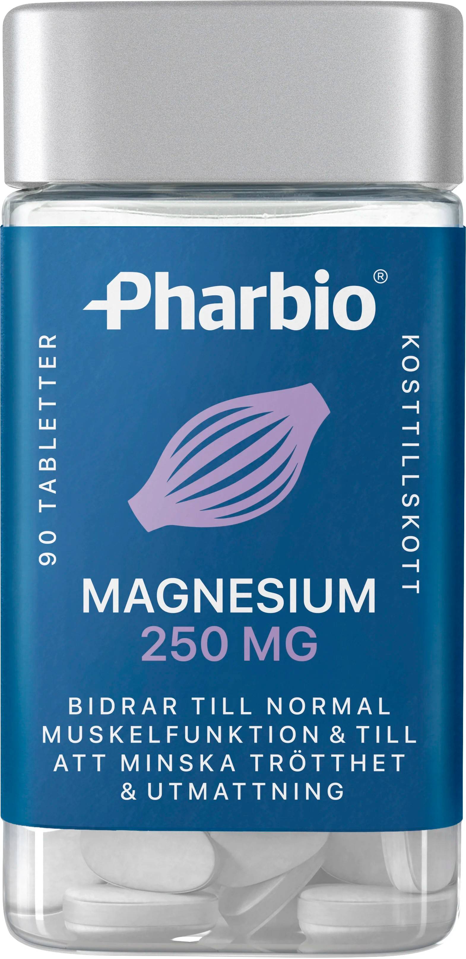 Pharbio Magnesium 250 mg Tablett 90 st