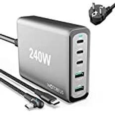 [EU] WOTOBEUS 240W USB C Charger GaN PD100W 65W 30W PPS45W Super Fast Charging Power Adapter Type-C Laptop for iPhone 13 Pro Max iPad MacBook Pixel Samsung Galaxy