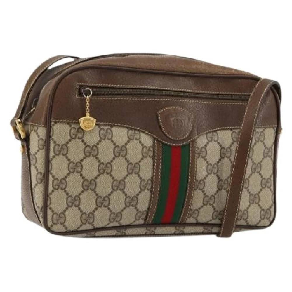 Gucci Vintage Pre-owned Vintage Skuldertaske - Vintage - Dame - Beige - ONE SIZE - Uld