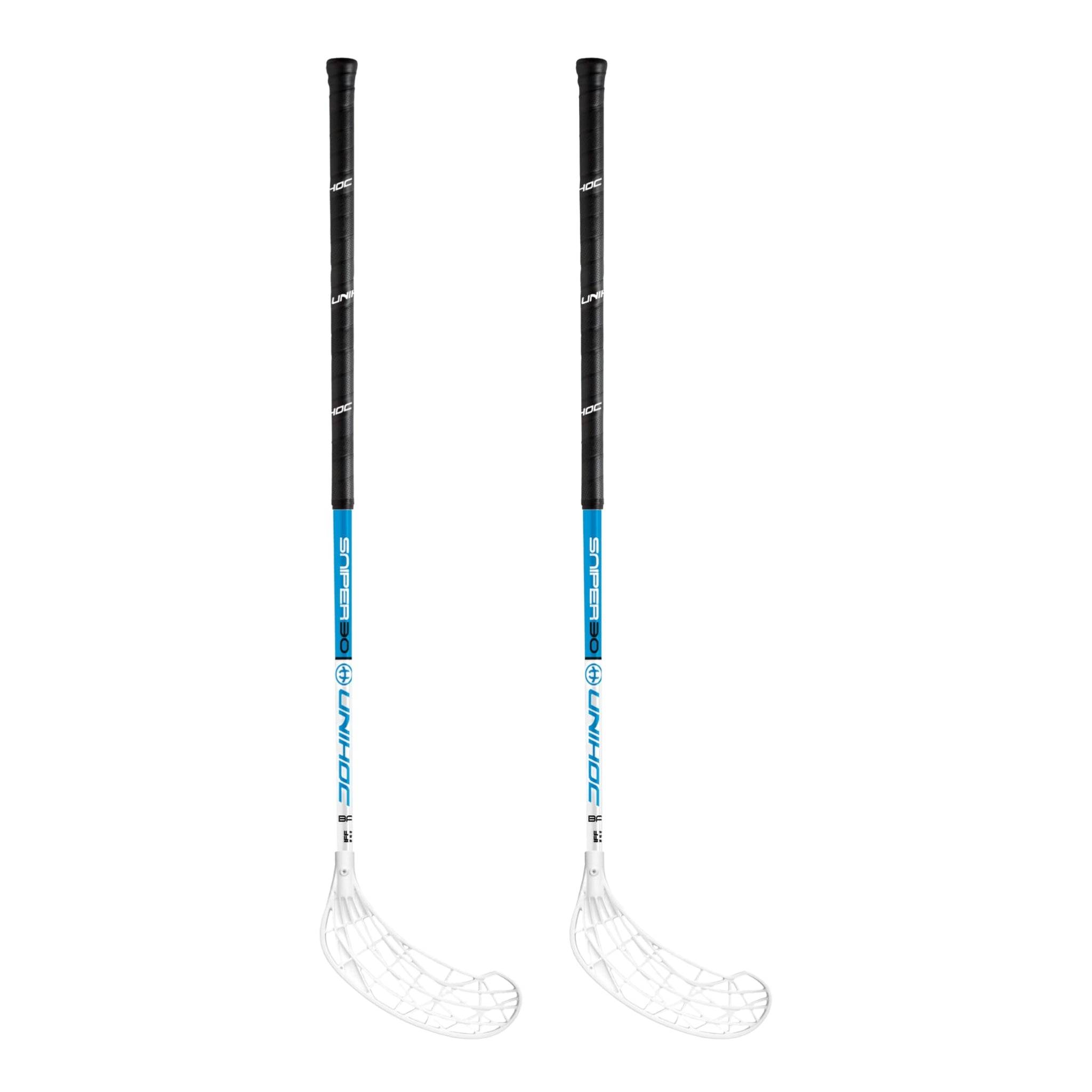 Unihoc Innebandyklubba SNIPER 30 White/Blue 2-pack