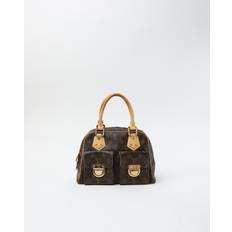 LOUIS VUITTON Monogram Manhattan PM Bag - Brown