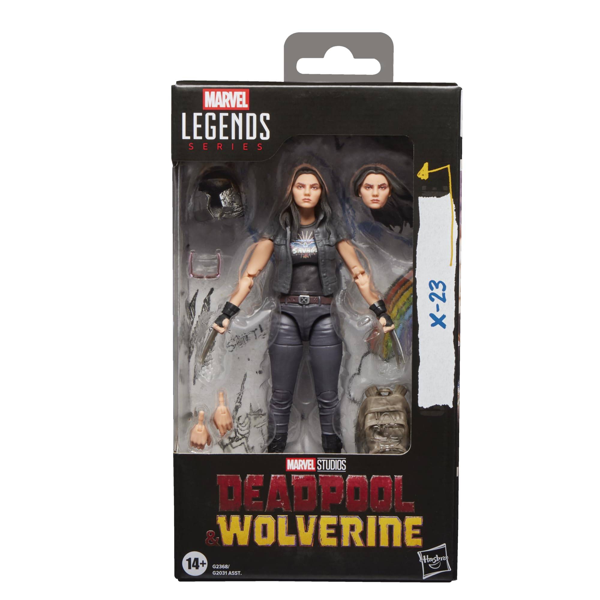 Hasbro MARVEL Legends Series Marvel Studios Deadpool Wolverine Samlarobjekt 15cm Actionfigur G2368 X-23, & (Äkta)