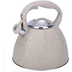 Tea Kettle 3 Liter Stainless Steel Whistling Tea Kettle - Modern Stainless Steel Whistling Tea Pot for Stovetop with Cool Grip Ergonomic Handle Stove Top Whistling Tea Kettle