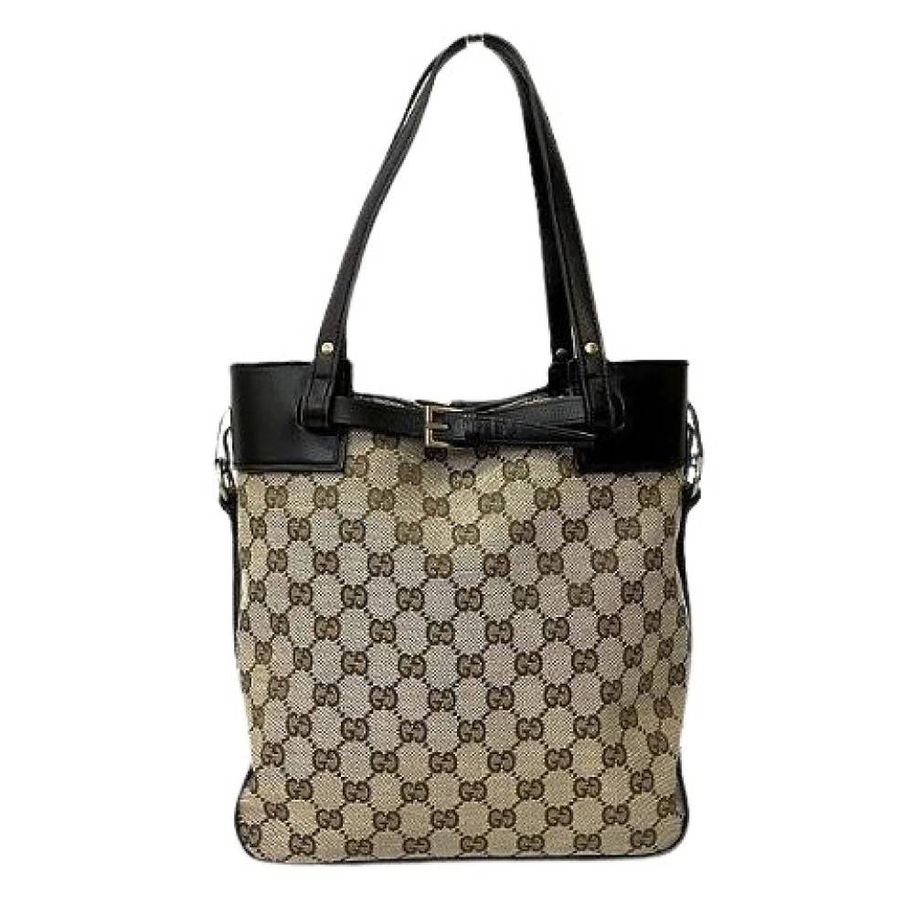 Gucci Vintage - Pre-owned GG Canvas Tote bag Vintage - Dam - ONE Size - Läder