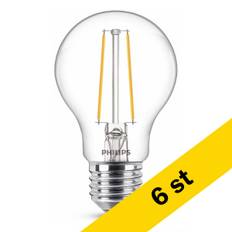 LED lampa E27 | A60 klar | 2700K | 1.5W (15W) [Philips] 6st