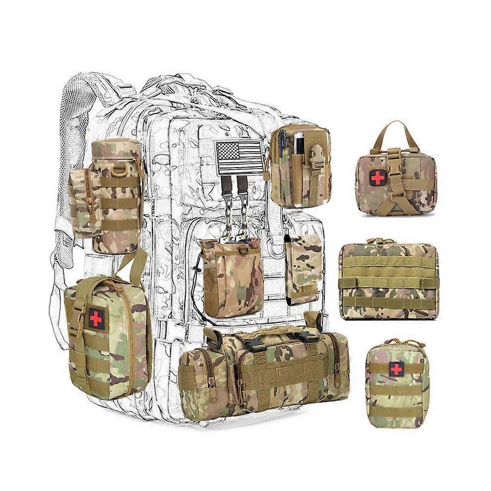 (Shoulder Bags9) Molle Hunting Bag Outdoor Accessories Waist Pack Survival Tools Pouch EDC Medical Kits for Tactical Belts Shoulder Backpack Tw
