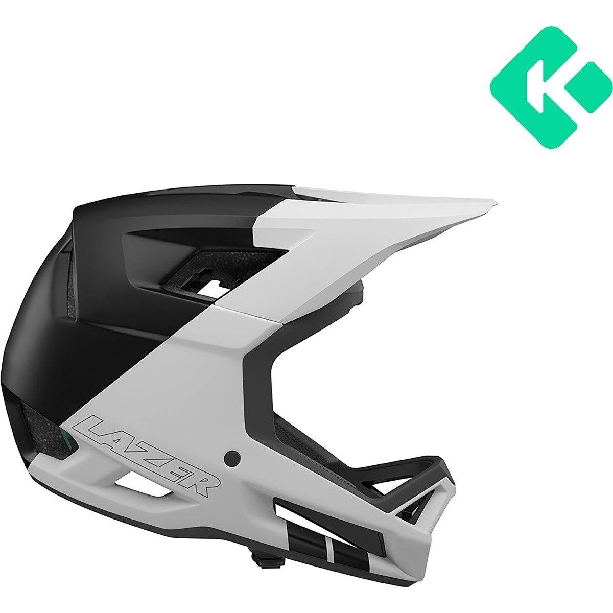 Cykelhjälm Lazer Cage KinetiCore Matte White Black (L)