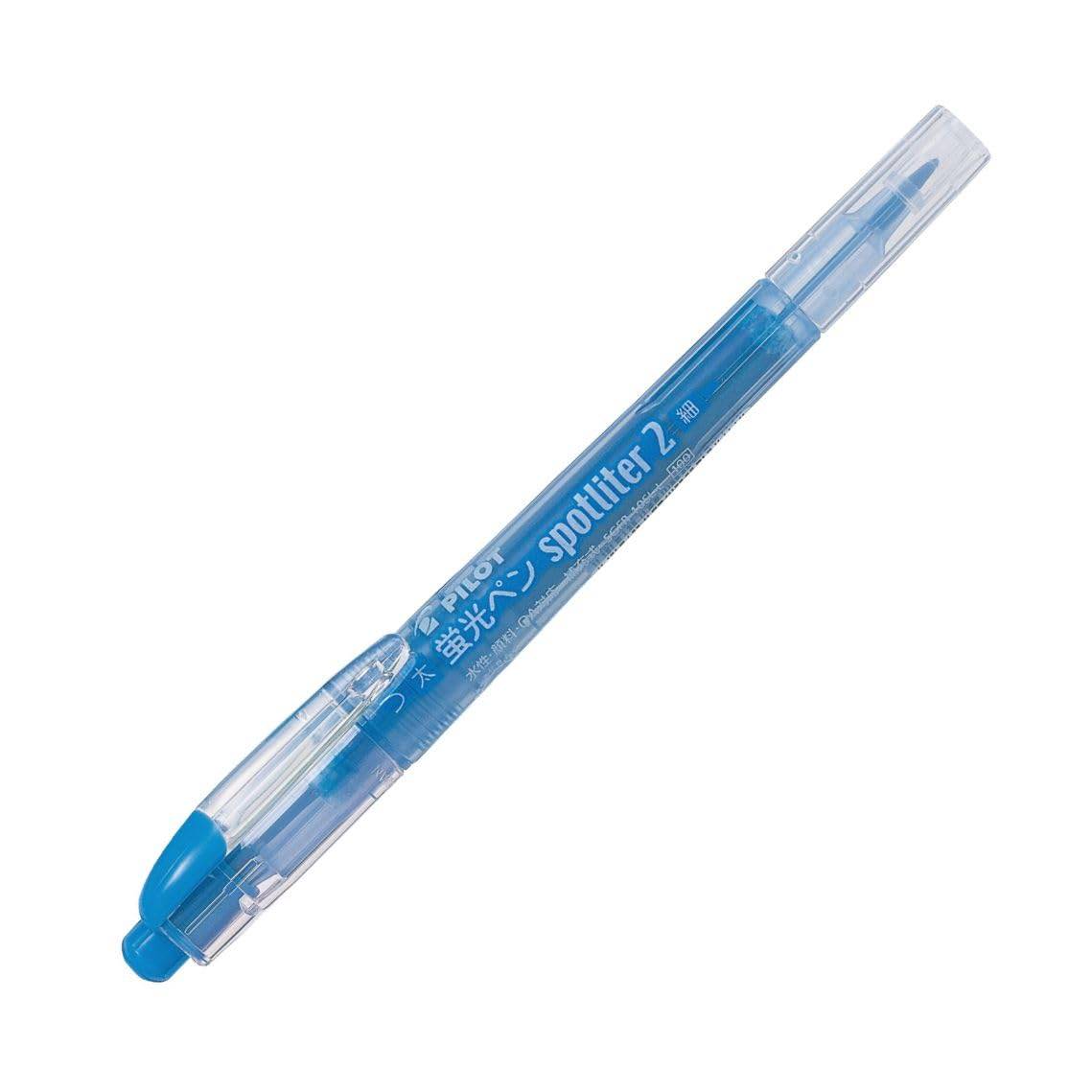 Pilot Spotlighter 2 Highlighter Fine and Broad SGFR1SSL10L Pens, Tips, Blue, 10-Piece Set,