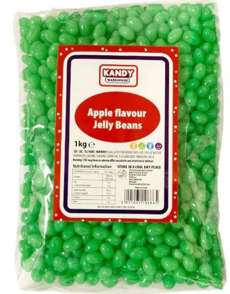 1 kg Zed Candy Apple Jelly Beans - Gelébønner med Æblesmag.