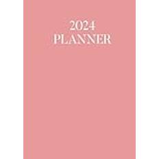 Simplified Planner 2024, A5 To Do List Planner, For Work and School,Life notebook, 150 Pages Journaling Notebook - Pastel Red