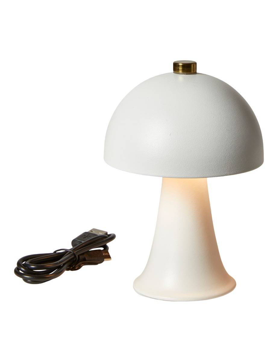 DACORE Genopladelig mini bordlampe med touch - hvid