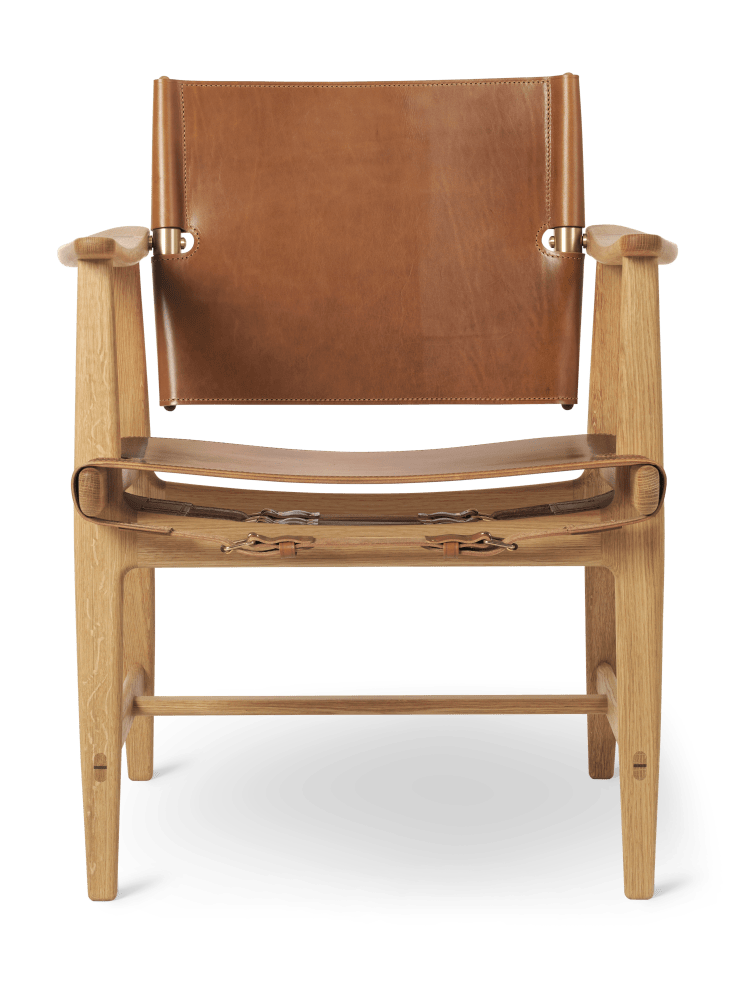 BM1106 | Jægerstolen FSC®-certificeret eg, olie, kernelæder, cognac
