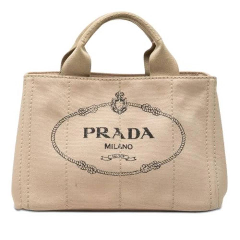 Prada Vintage - Pre-owned Canvas Tote Bag Vintage - Dam - ONE Size -