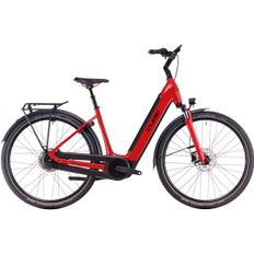 Supreme Hybrid Comfort Pro 625 Easy-Entry Electric Hybrid Bike - Fire Red/Black (2025)