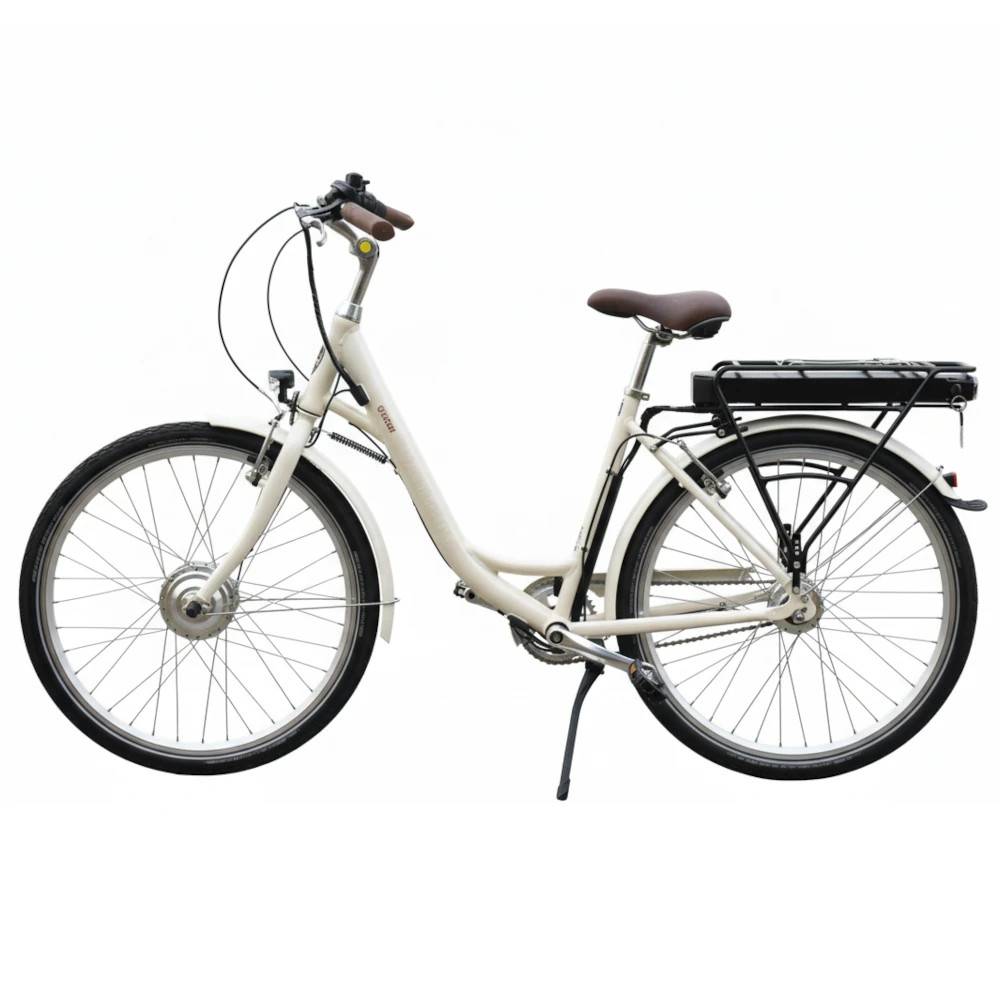 Elcykel Omega 26″ Hvid God til mindre personer Hvid 396 Watt 11 Ah Str. 45 ( 142 - 165 cm Personhøjde ).