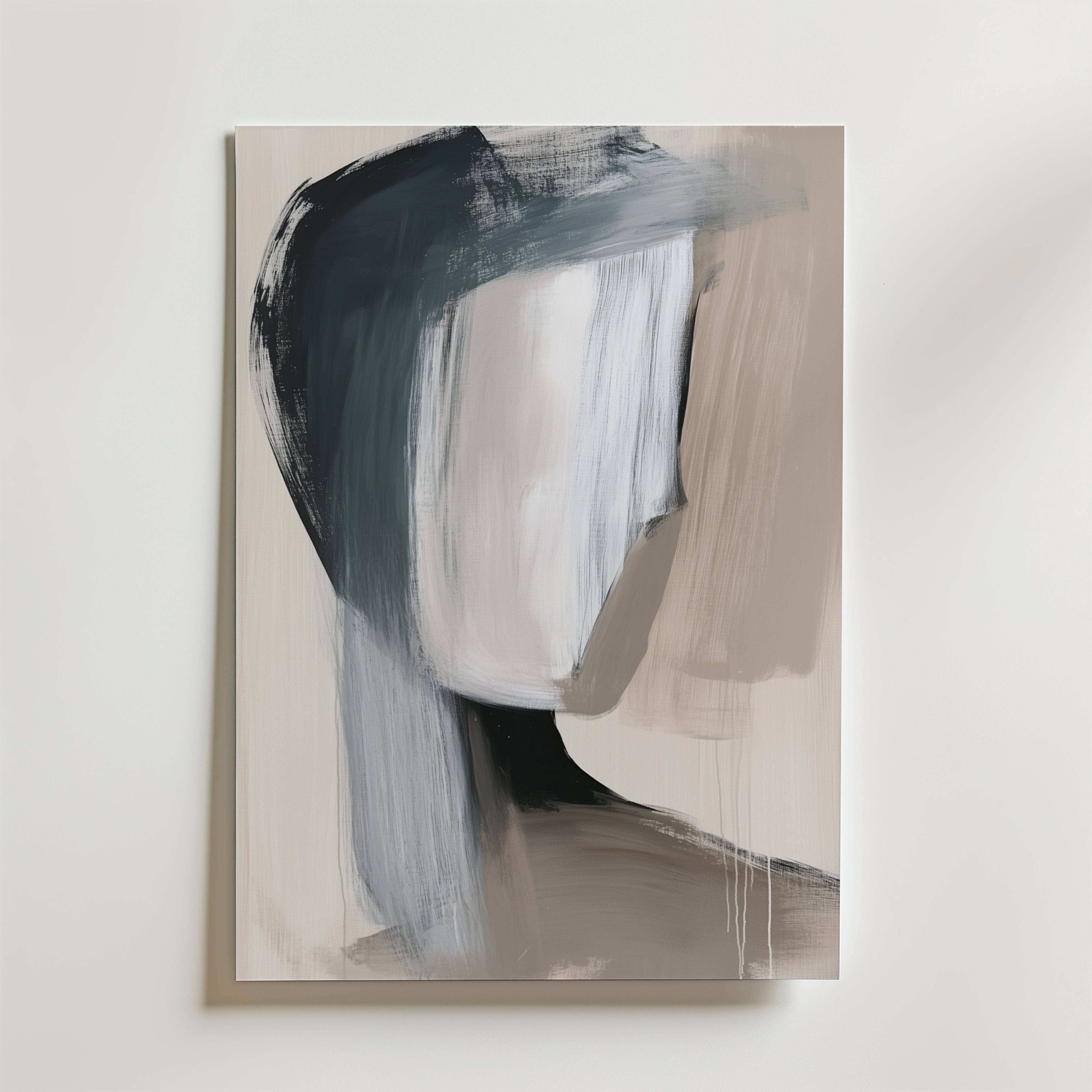 Muted Portrait Poster - Premium Canvas 40x50 cm
