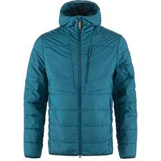 Fjällräven Keb Padded Hoodie Men - Deep Sea - Kunstfiberjakke