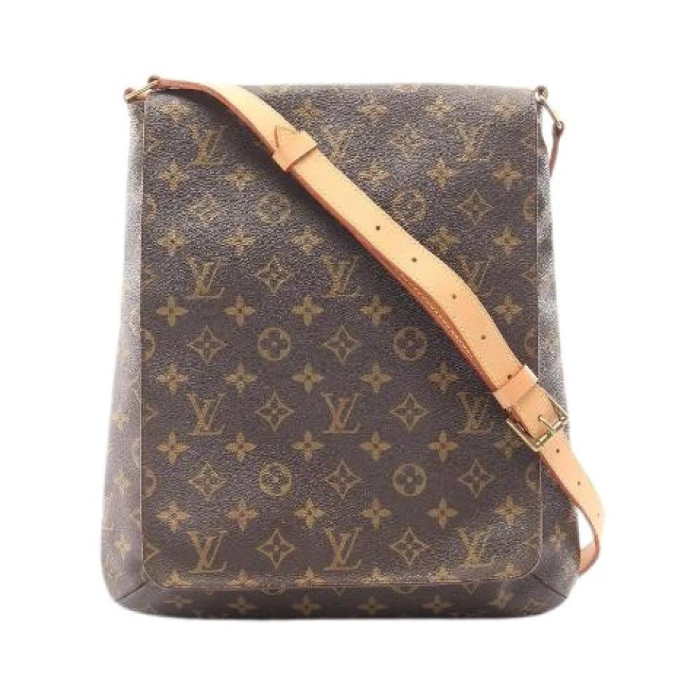 Louis Vuitton Vintage Pre-owned Musette Monogram Coated Canvas Skuldertaske - Vintage - Dame - Brun - ONE SIZE - Uld