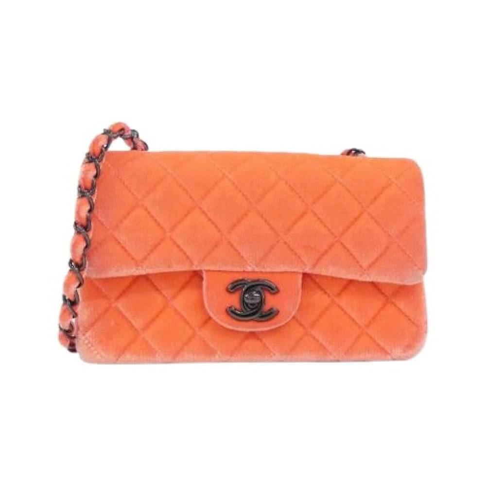 Chanel Vintage Pre-owned Vintage Skuldertaske - Vintage - Dame - Orange - ONE SIZE - Uld