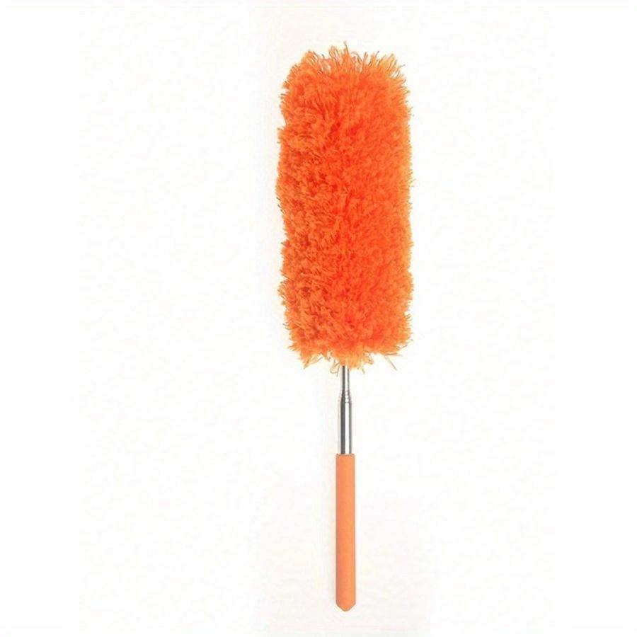 Justerbar Stretch Mikrofiber Dammvippa, Hushållsdammningsverktyg, Antidammborste, Hemluftkonditionering, Bil, Möbelrengöringsborste 1pc Orange flerfärgad
