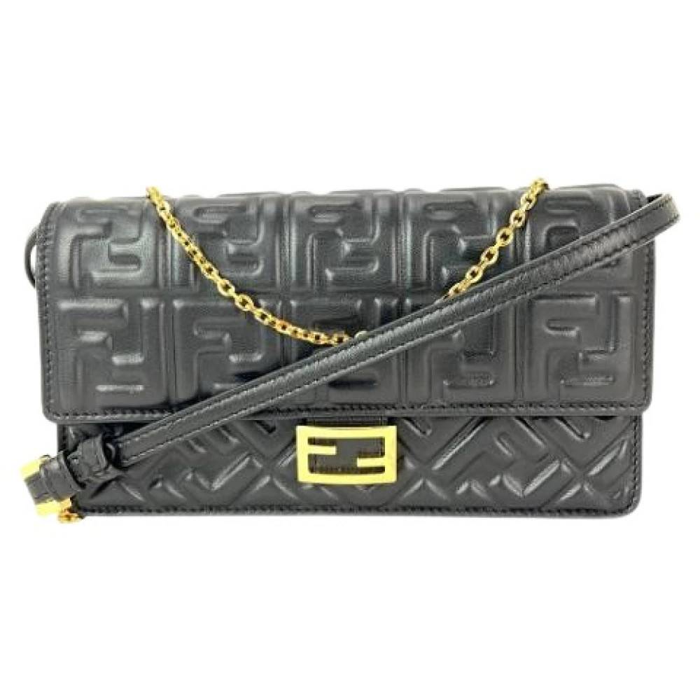 Fendi Vintage Pre-owned Canvas fendi-tasker - Vintage - Dame - Sort - ONE SIZE -