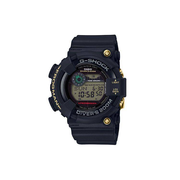 Casio G-Shock GF-8235D-1 Vattentät Stöttålig Solcellsdriven Sport Dykning Kvartsverk Hartsarmband Herrklockor Svart GF-8235D-1 Black.