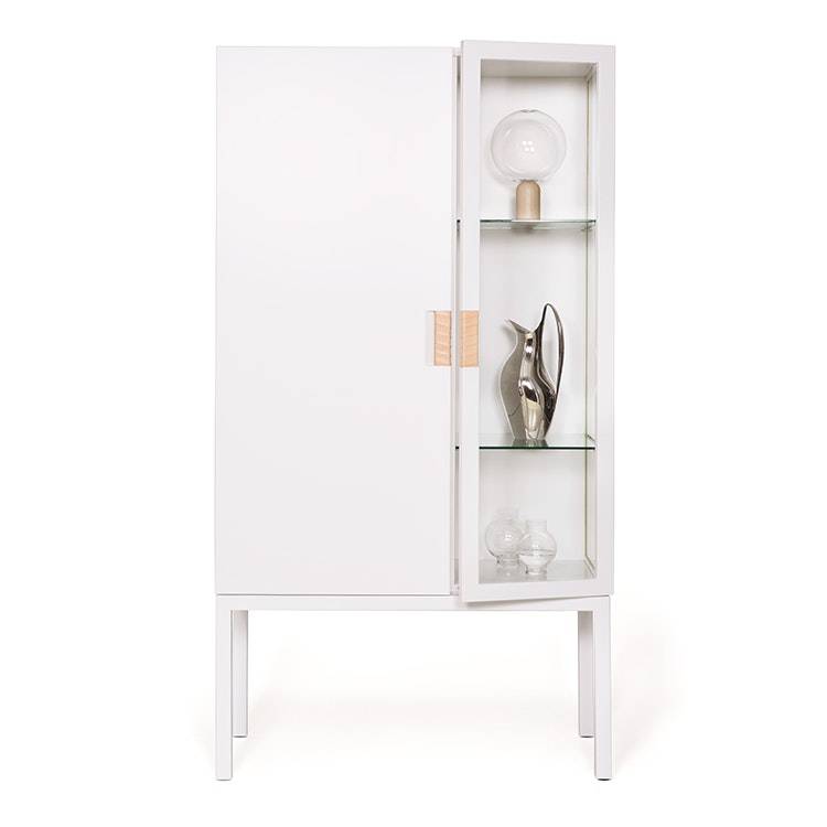 Asplund - Frame Semi Skåp / Natural - Vit