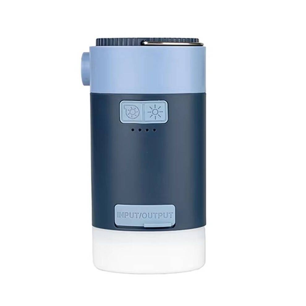 Versatile Electric Air Pump with LED Light, Compact for Camping, Inflatables, USB Charging,Ideal for Outdoor Use