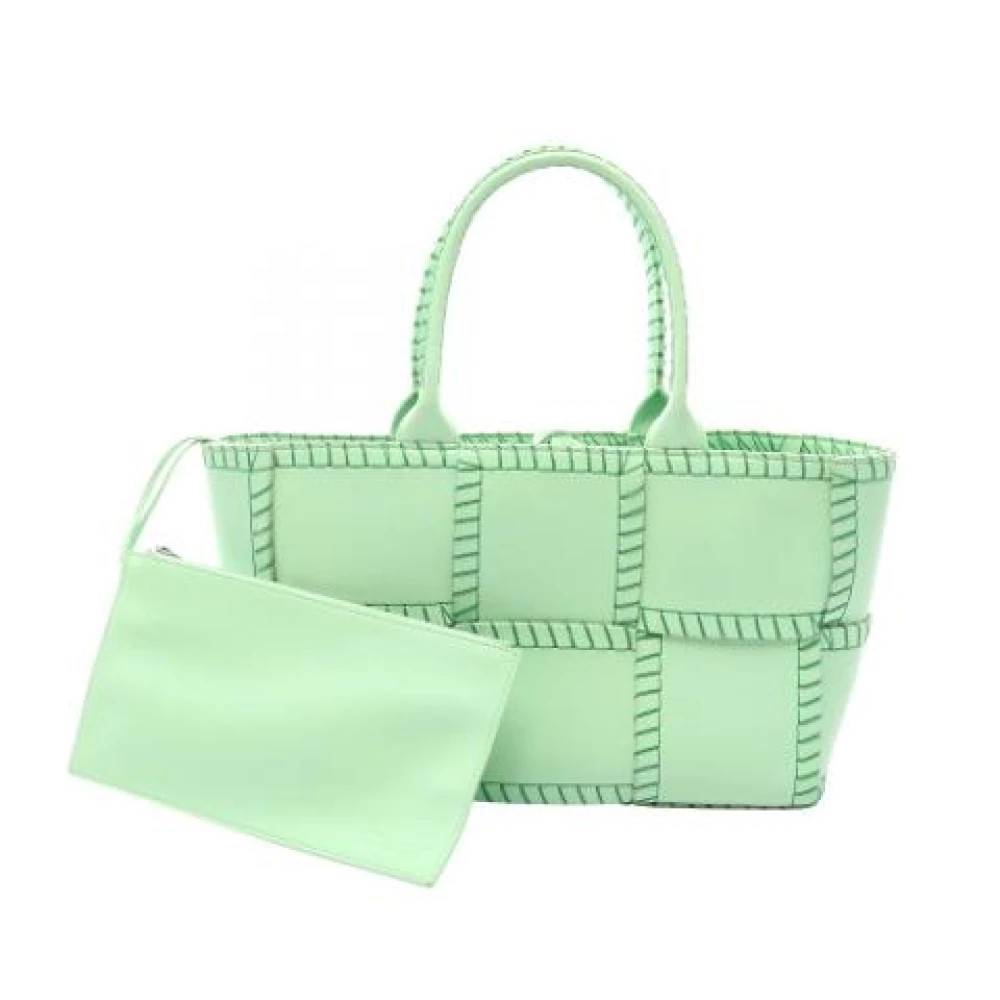 Bottega Veneta Vintage Pre-owned Vintage Tote Bag - Vintage - Dame - Grøn - ONE SIZE - Læder