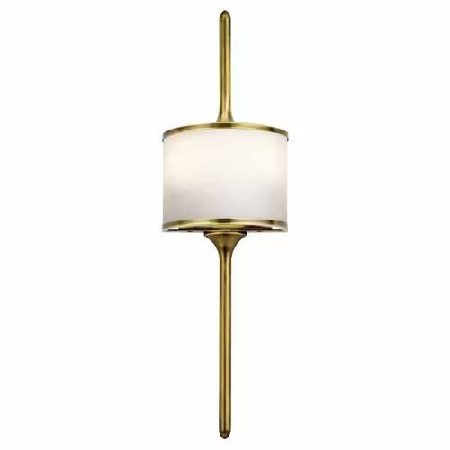 Vägglampa Elstead Lighting Liffey: Obehandlad Polerad Mässing