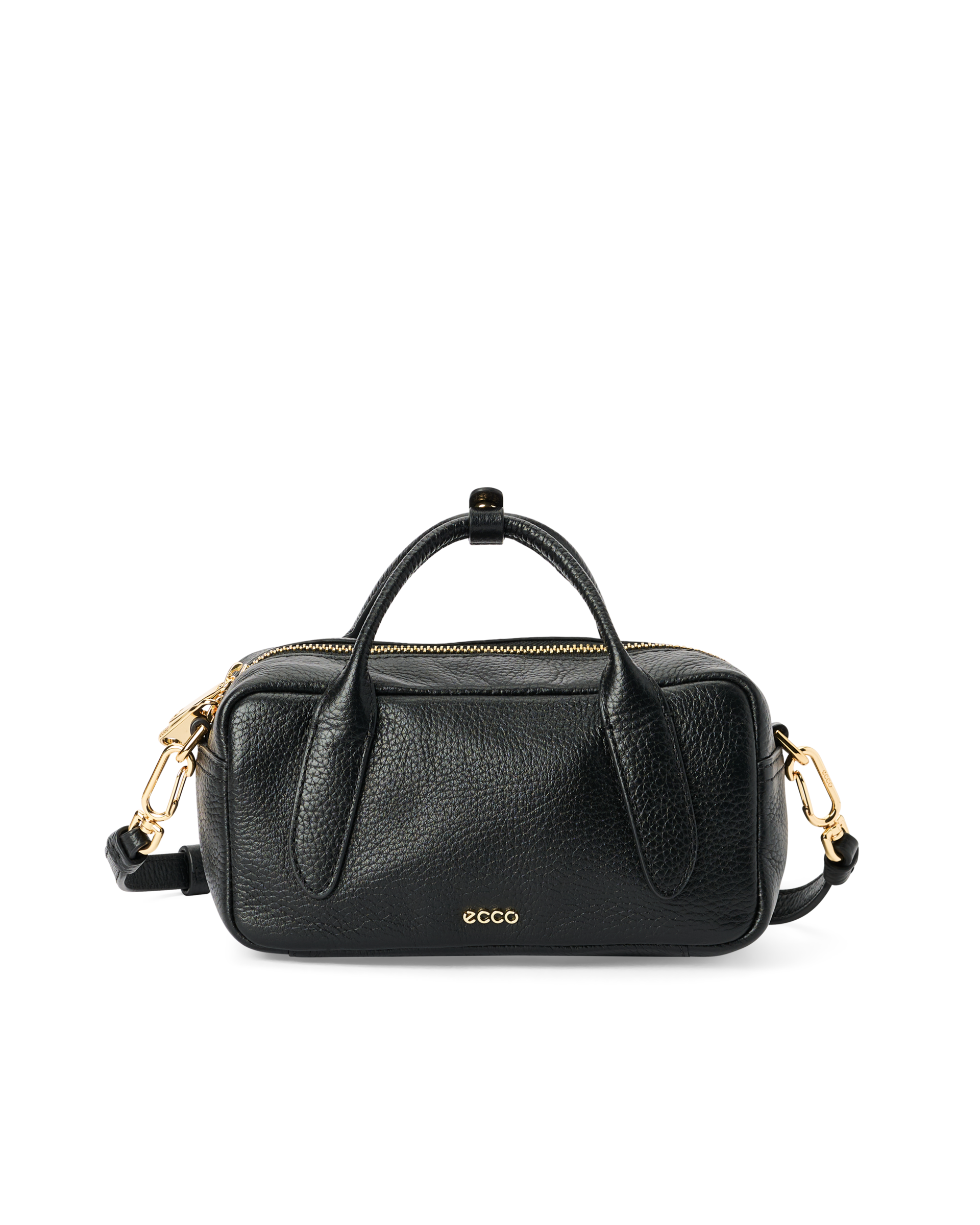 ECCO Bowling Bag S - Bowlingtaske i læder til damer - Sort