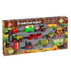 Legetøjs Traktor Sæt med 12 dele
