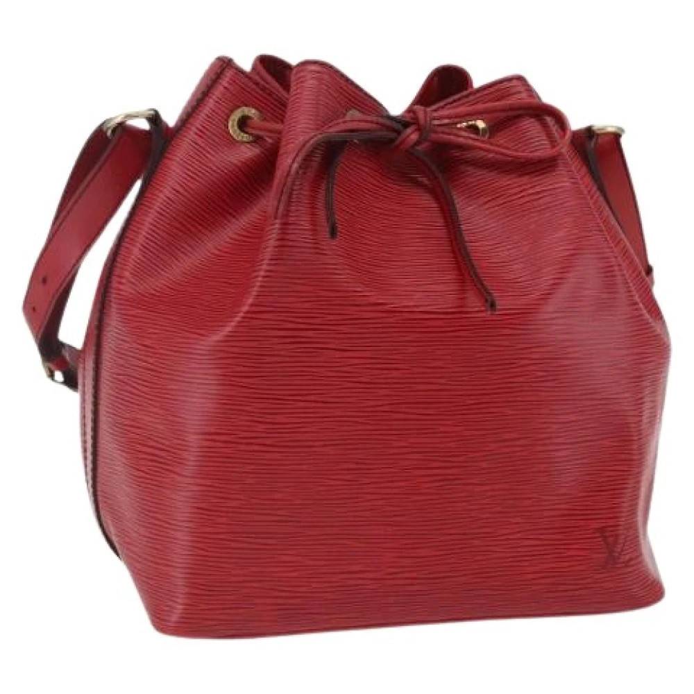 Louis Vuitton Vintage Pre-owned Vintage Bucket Bag - Vintage - Dame - Rød - ONE SIZE - Læder