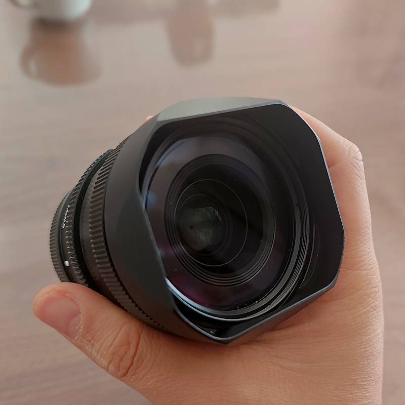 Bayonet Design Square Metal Lens Hood With Metal Hood Cap For Sigma 35mm F2 DG DN50mm F2 DG DN