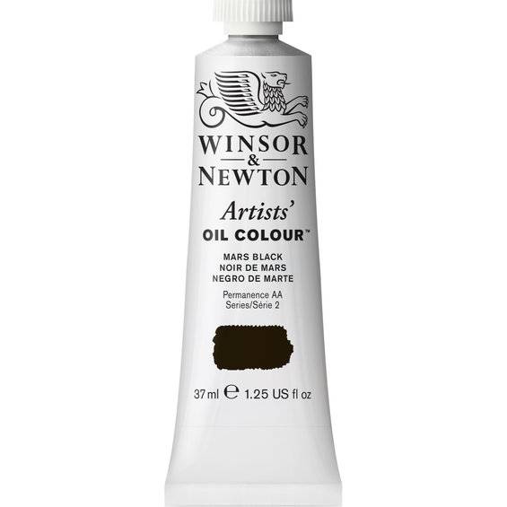 Winsor & Newton Artists' oljefärg 37 ml Mars Black 386 - Svart