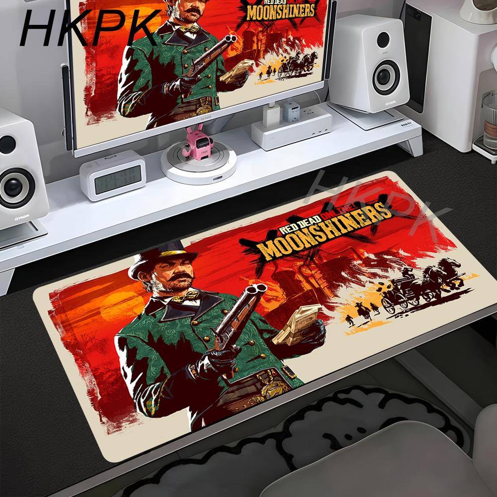 Red Dead Redemption 2 Xxl 900x400 Anime Musmattor Datortillbehör Spel Tangentbord Gummimusmatta PC-spelare Halkfri Skrivbordsmatta