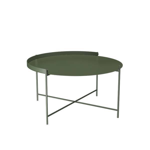 HOUE EDGE sidebord - Ø76 cm - Olive green