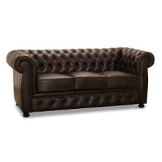 Hagagruppen - Liverpool Chesterfield soffa 3-sits Brun