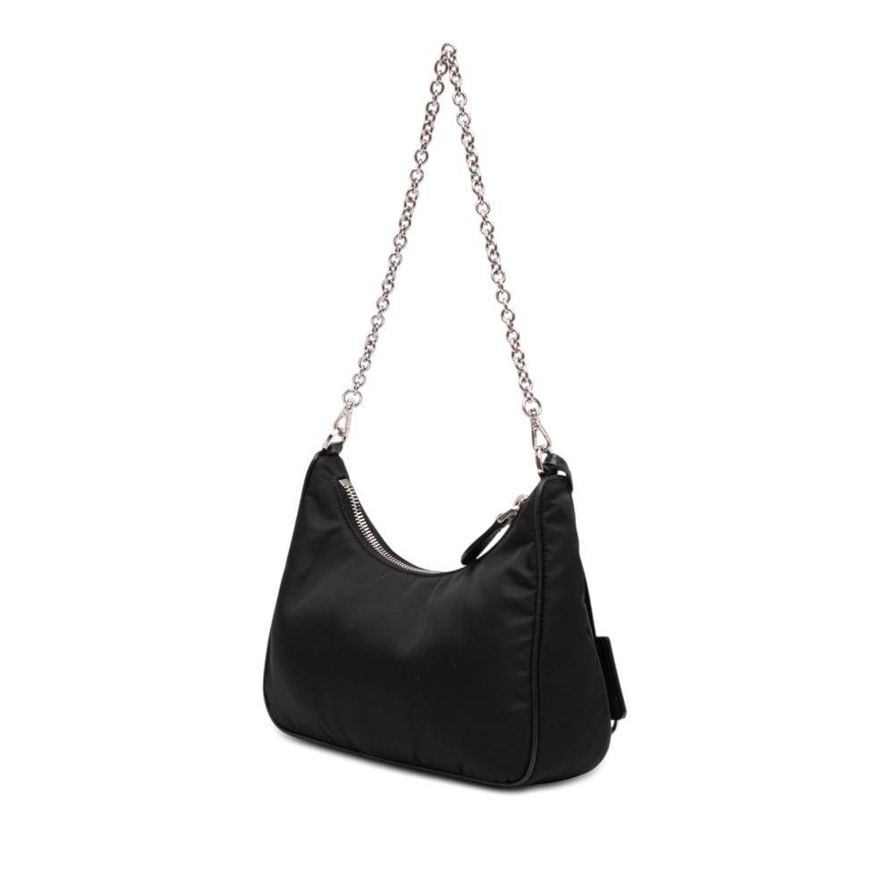 Prada Vintage Shoulder Bag Stl. - Axelremsväskor Från Magasin - Black (L 16cm x W 22cm x D 6cm)