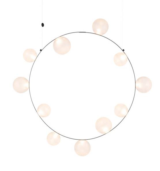 Hubble Bubble 11 pendel, frosted