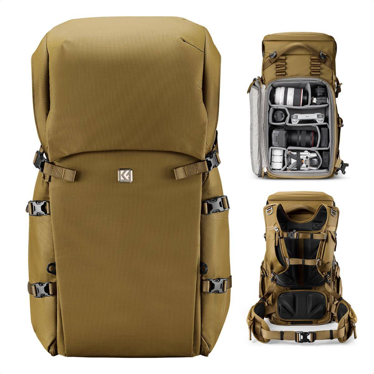 KENTFAITH Camera Backpack, 40L Large Capacity Camera Bag, Waterproof DSLR Camera Back Pack, Extra Large Photography Bag Backpack