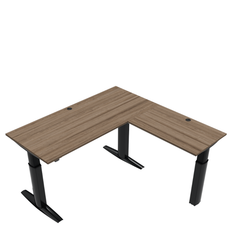 Conset stort hæve sænke bord med sidebord - højde 68-120 cm - Conset