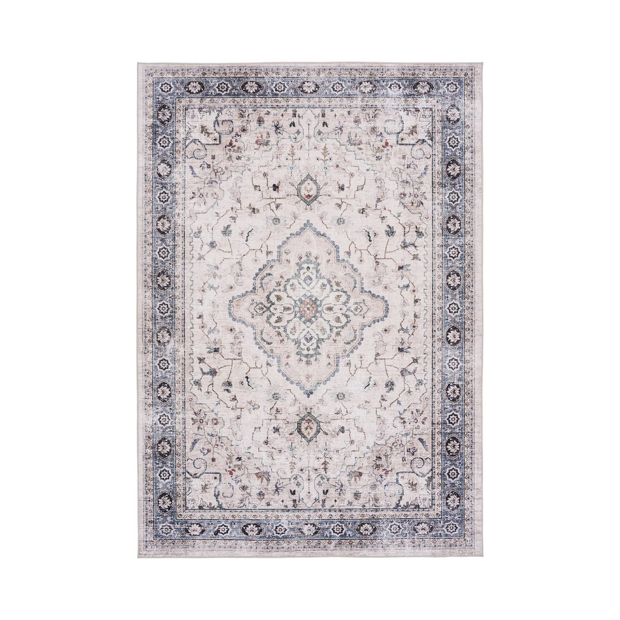 House Nordic - Havana Tæppe - off white/beige/støvet blå, 160x230 cm