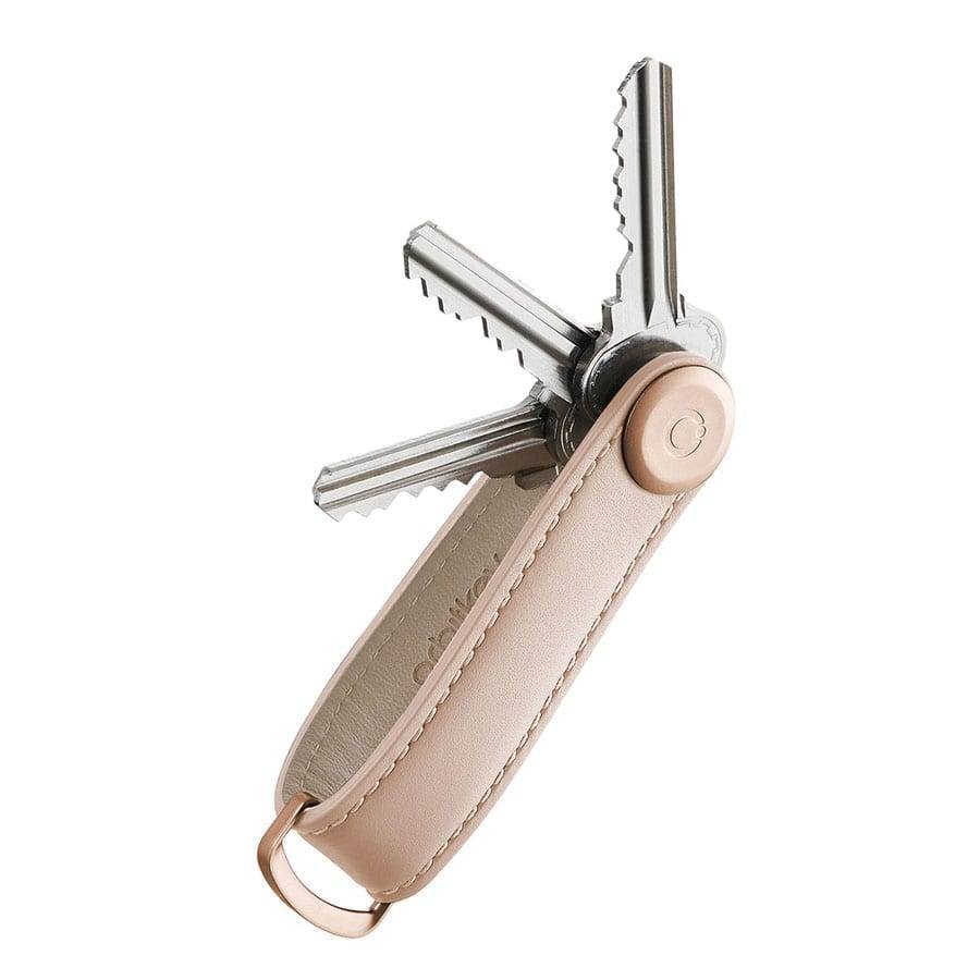 Orbitkey Lædernøglering Blush / Blush.