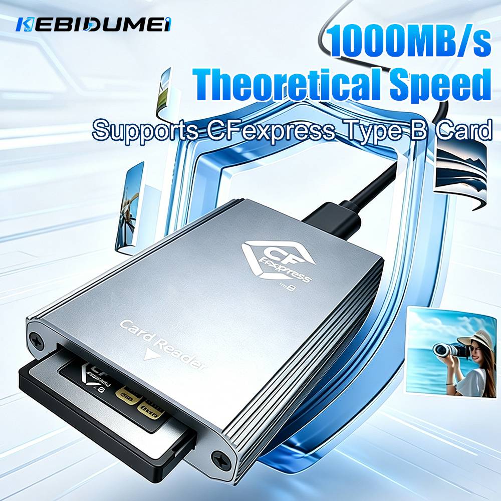 KEBIDUMEI CFE-B Reader USB C3.2 Interface Memory Card Adapter For Android/Windows/Mac/Linux 10Gbps CFexpress Type B Card Reader