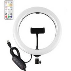 Rgb led ringlampa 10 tums selfie ringljus med stativ telefon stativ fotografering belysning ringlight för tiktok video - Typ 5